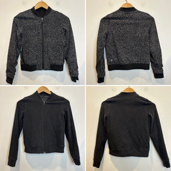 Ivivva Other - Lululemon Ivivva Wherever You Go Reversible Bomber Jacket Black